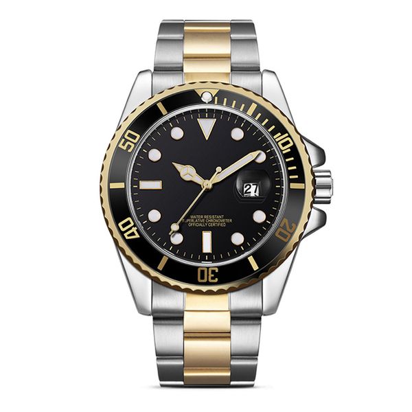 Amovan Men's 43mm Multifunction Sport Watch Quartz Stainless Steel Design - Black Face