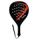 Alvina ABS Paddle Racket Lightweight Durable Training & Recreational Play - Black, Red