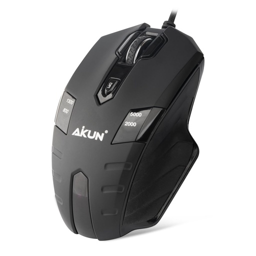 [5860] AiKUN GX8 Programmable Gaming Mouse 4000DPI , USB2.0 , Sensor Black