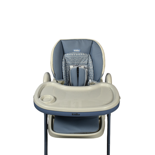 [6827] XX Kidilo Baby Dinner Chair KD003 Blue White