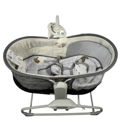 [6853] Mastela Electric Baby Rocking Chair - Touch Control Panel and Mosquito Net - Khaki Inside