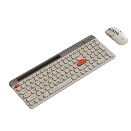 [7015] INKER H78 Wireless Keyboard and Mouse Combo - LED Backlit Keyboard - White