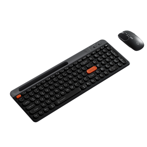 [7016] INKER H78 Wireless Keyboard and Mouse Combo - LED Backlit Keyboard - Black