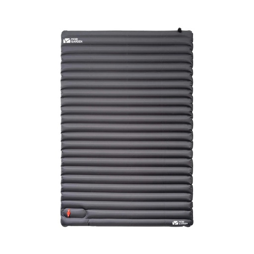 [7085] Mobi Garden 9cm Camping Air Mattress - Single or Double Inflatable Pad - Grey - Double