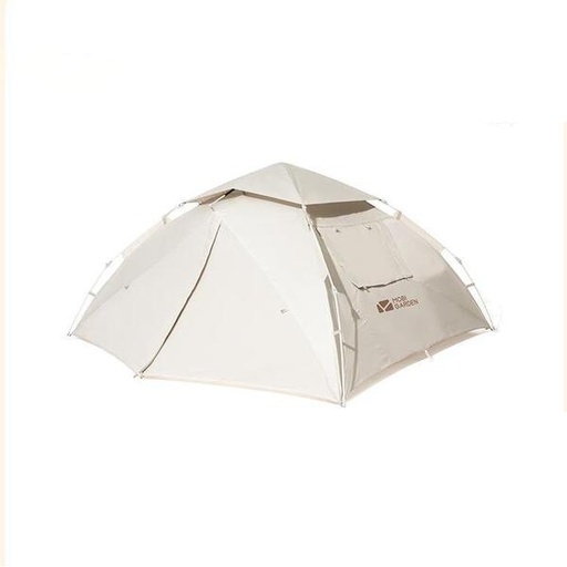 [7104] Mobi Garden Dome Camping Tent for 4 People, Waterproof, UV-Blocking Outdoor Off White