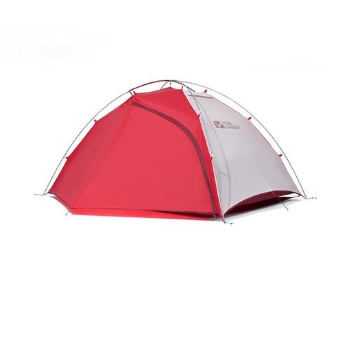 [7107] Mobi Garden Backpacking Tent - Lightweight Dome Shelter with Carry Bag - Red
