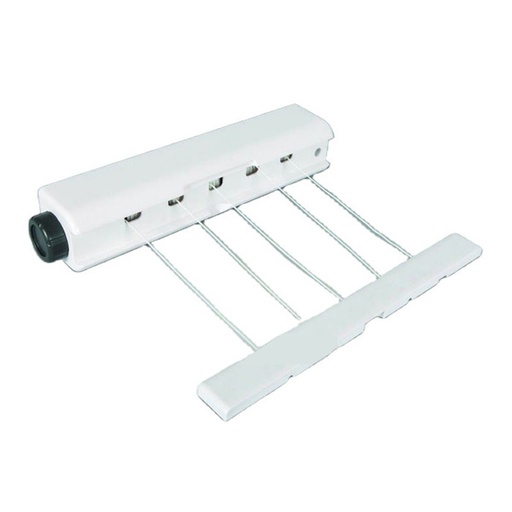 [7129] XX JUNGELIFE RETRACTABLE WASHING LINE WHITE