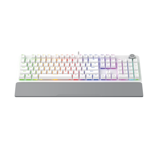 [7192] XX Fantech Mechanical Gaming Keyboard 104 Keys, Anti-Ghosting, RGB Backlight - White
