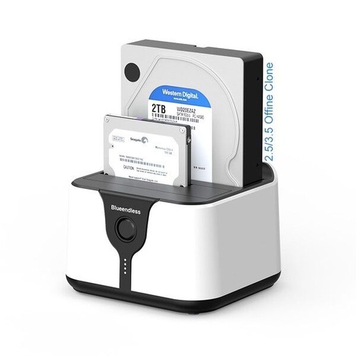 [7251] Blueendless USB 3.0 to Dual 2.5"/3.5" SATA HDD/SSD Docking Station 
