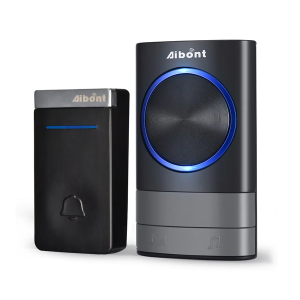[7420] Aibont N189-BB Wireless Doorbell - 150m Range, 38 Chimes, Plug-In Receiver