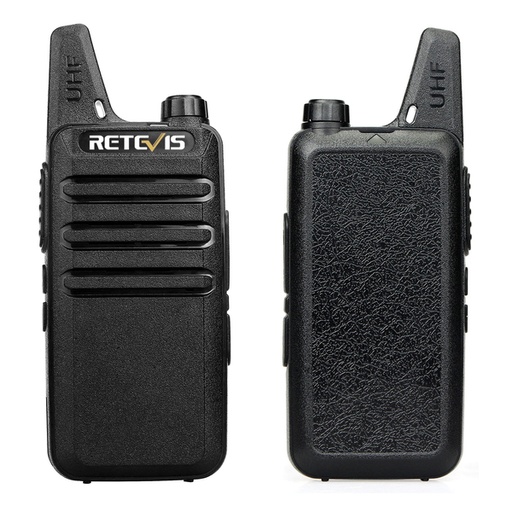 [7439] Retevis RT22 Ultra-Thin License-Free FRS Walkie Talkie Pair for Business